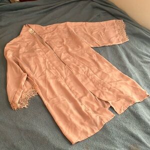 Nighttime Silk Robe with Shorts